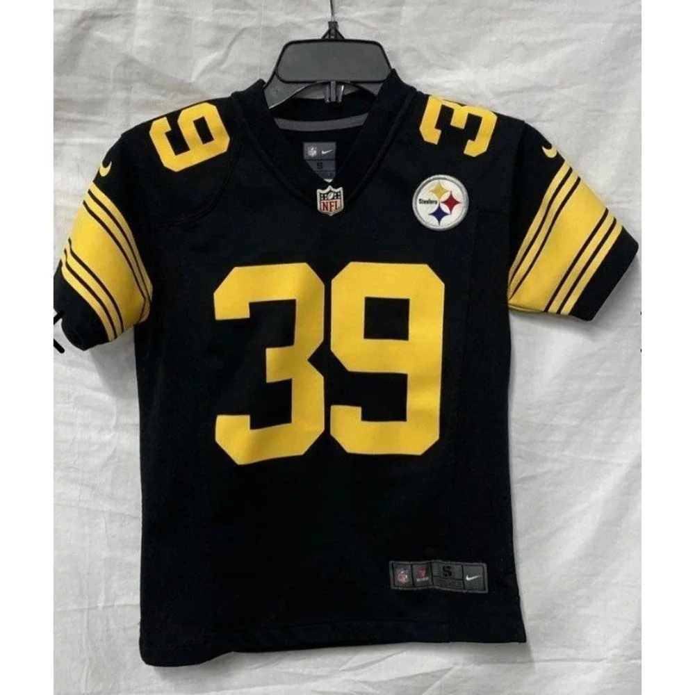 Nike Pittsburgh Steelers Minkah Fitzpatrick 39 Jersey Youth Small Black Gold